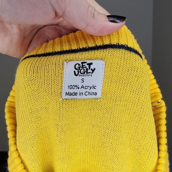 GET‎ UGLY Grinch Trump Christmas sweater unisex S - Picture 7 of 8